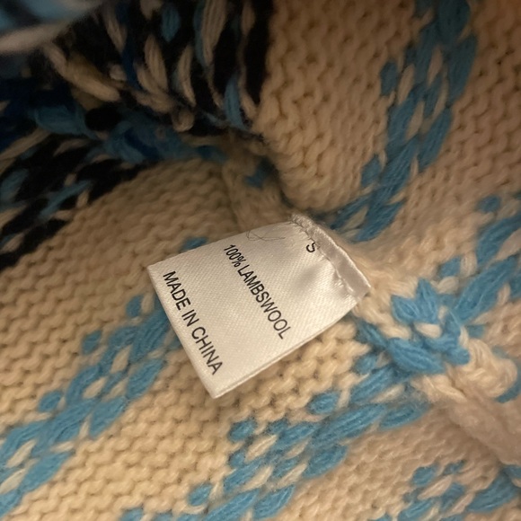 Frances Valentine Ella Fair Isle Knit Cardigan small - Picture 4 of 9